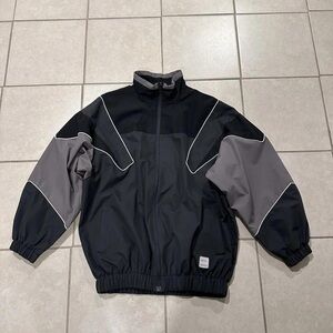 Zara Men’s Black and Grey Colorblock Jacket
